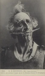 Feodor Chaliapin, russischer Opernsänger, in der Rolle des Don Quijote